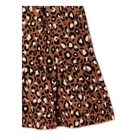 Nwt Cotton Long Sleeve Leopard Dress - Picture 6 of 8